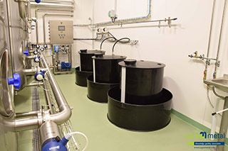 CIP automatic acid and alkali dosing, re-storage